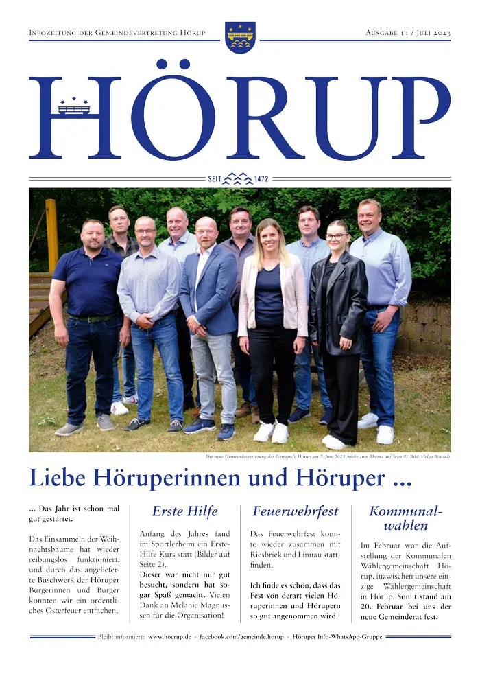 Hörup Zeitung Ausgabe 11 Juli 2023