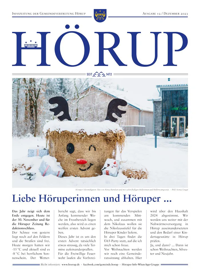 Hörup Zeitung Ausgabe 12 Dezember 2023